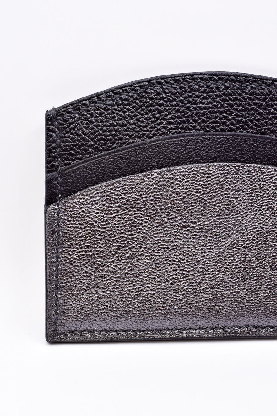 Porte carte noir 3 matières