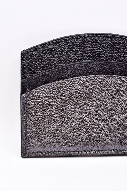 Porte carte noir 3 matières