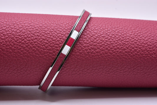 Bracelet marqueterie nuances de rose